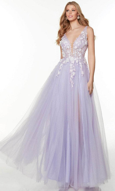 Alyce Paris 61236 - Floral Appliqued Ballgown Special Occasion Dress