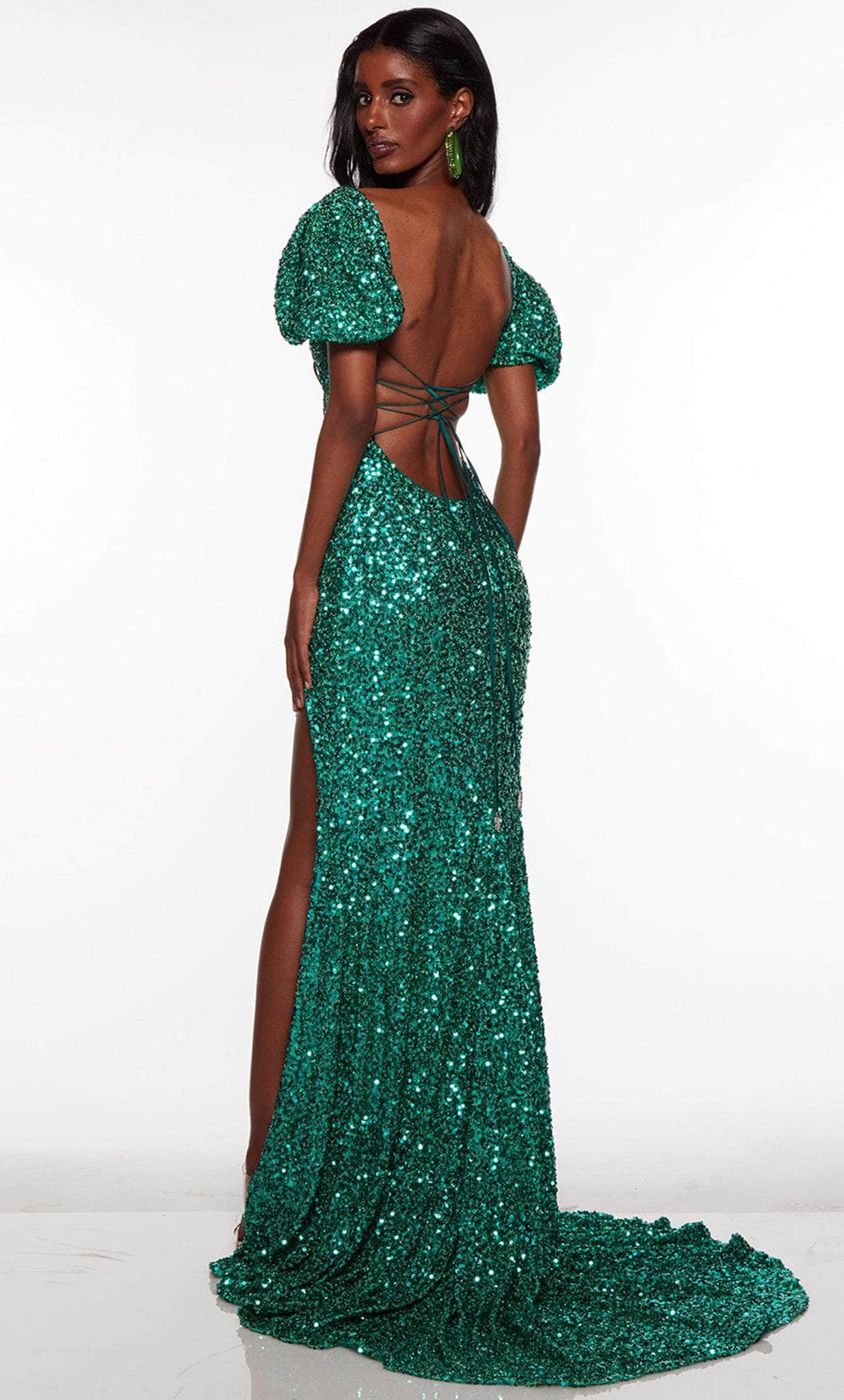 Alyce Paris 61392 - Puffed Sleeve Gown Alyce Paris 61392 - Puffed Sleeve Gown