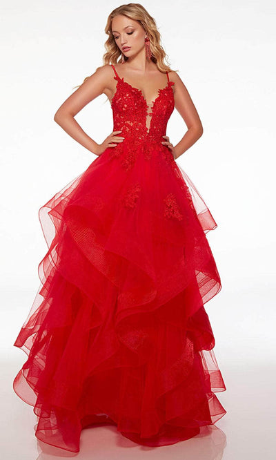 Alyce Paris 61476 - Tiered Tulle Prom Dress Special Occasion Dresses
