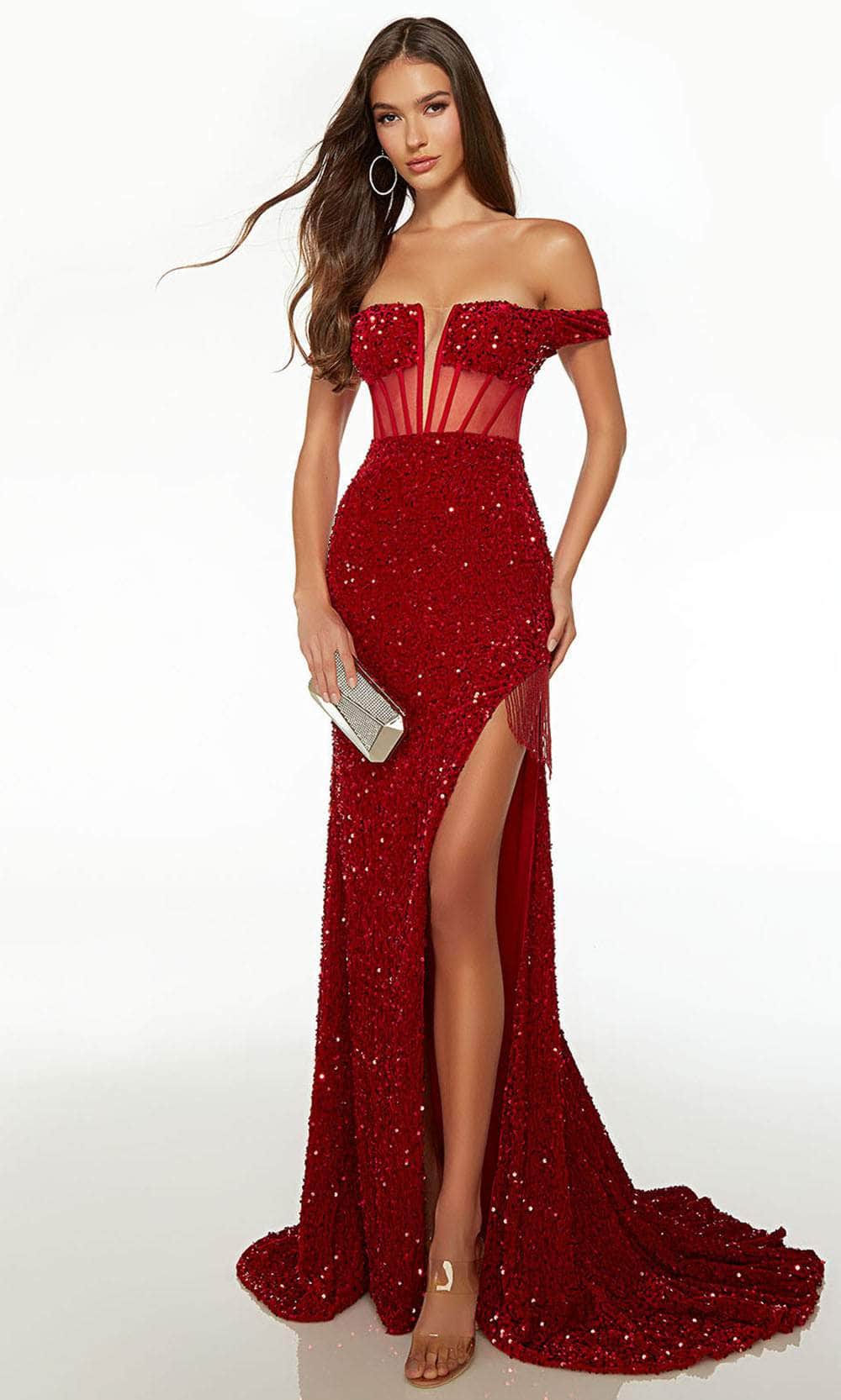 Alyce Paris 61483 - Illusion Sequin Prom Dress Special Occasion Dresses