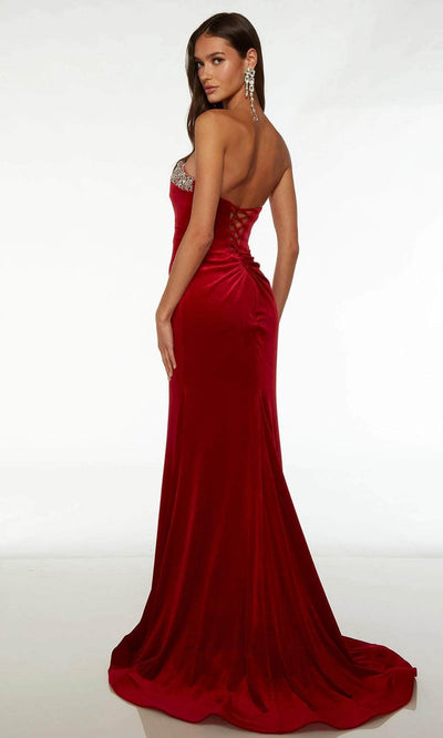 Alyce Paris 61487 - Strapless Velvet Prom Gown Special Occasion Dresses