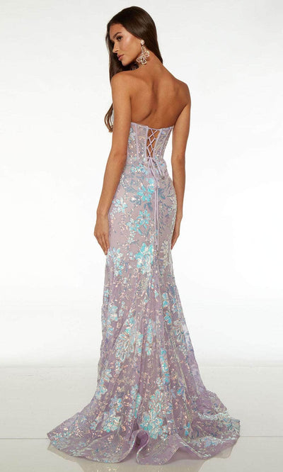Alyce Paris 61505 - Floral Sequin Corset Prom Dress Special Occasion Dresses