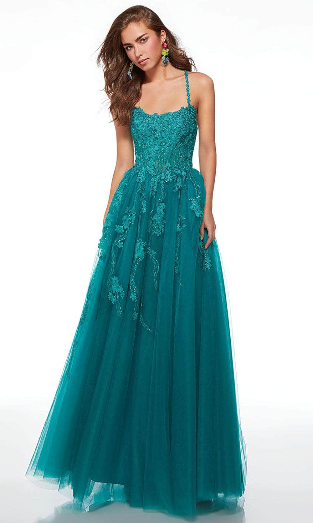 Alyce Paris 61541 - Floral Lace Applique Sleeveless Dress Special Occasion Dresses