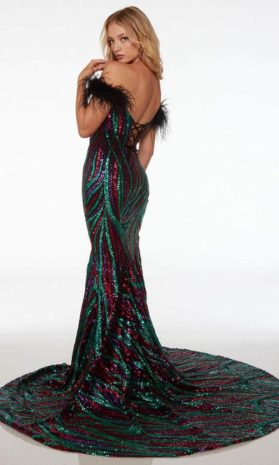Alyce Paris 61582 - Off-Shoulder Feather Dress Special Occasion Dresses