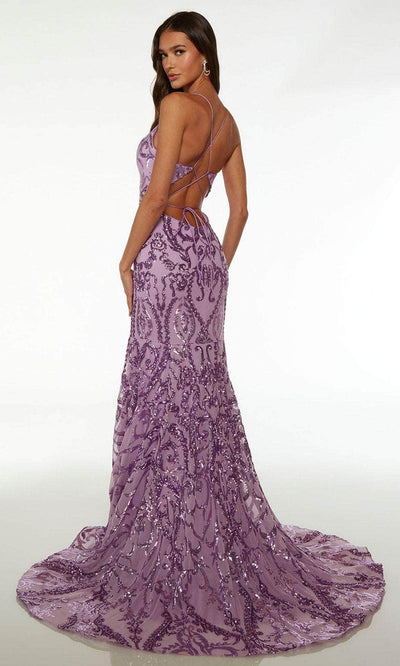Alyce Paris 61659 - V-Neck Sequin Embellished Dress Special Occasion Dresses