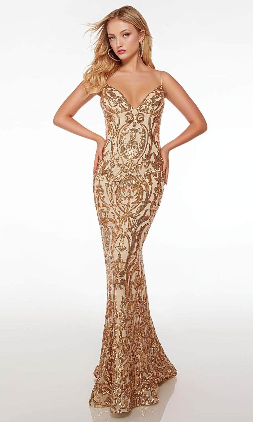 Alyce Paris 61677 - Sequin Embellished Sleeveless Dress Special Occasion Dresses