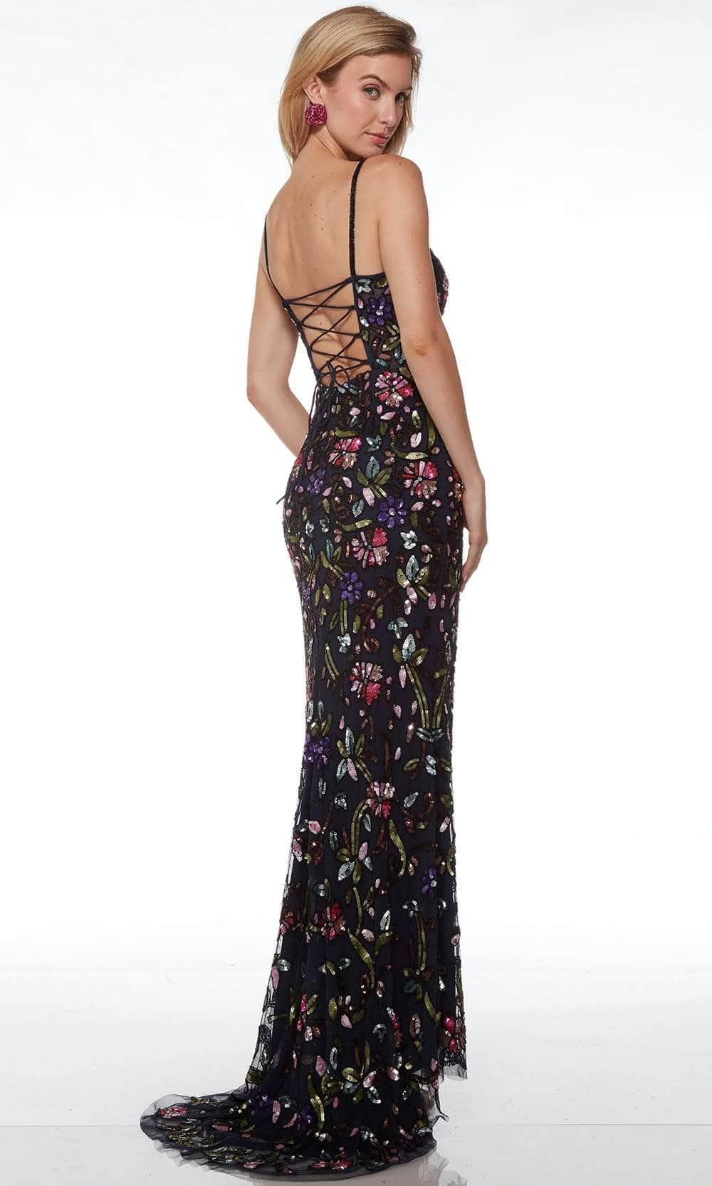 Alyce Paris 61687 - Floral Beaded Prom Gown Special Occasion Dresses
