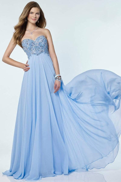 Alyce Paris 6686 Prom Collection Strapless Chiffon Dress - 1 Pc Rosewater in Size 16 Available CCSALE 16 / Rosewater