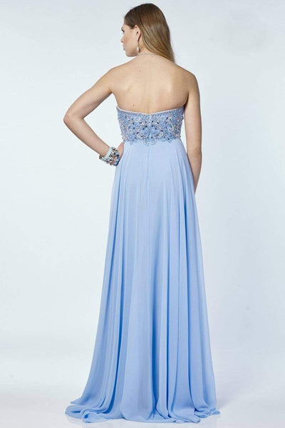 Alyce Paris 6686 Prom Collection Strapless Chiffon Dress - 1 Pc Rosewater in Size 16 Available CCSALE 16 / Rosewater