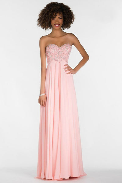 Alyce Paris 6686 Prom Collection Strapless Chiffon Dress - 1 Pc Rosewater in Size 16 Available CCSALE 16 / Rosewater