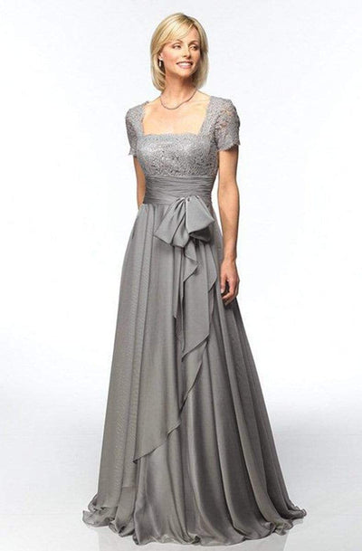 Alyce Paris - Square Neck Lace and Chiffon Gown 29264 CCSALE