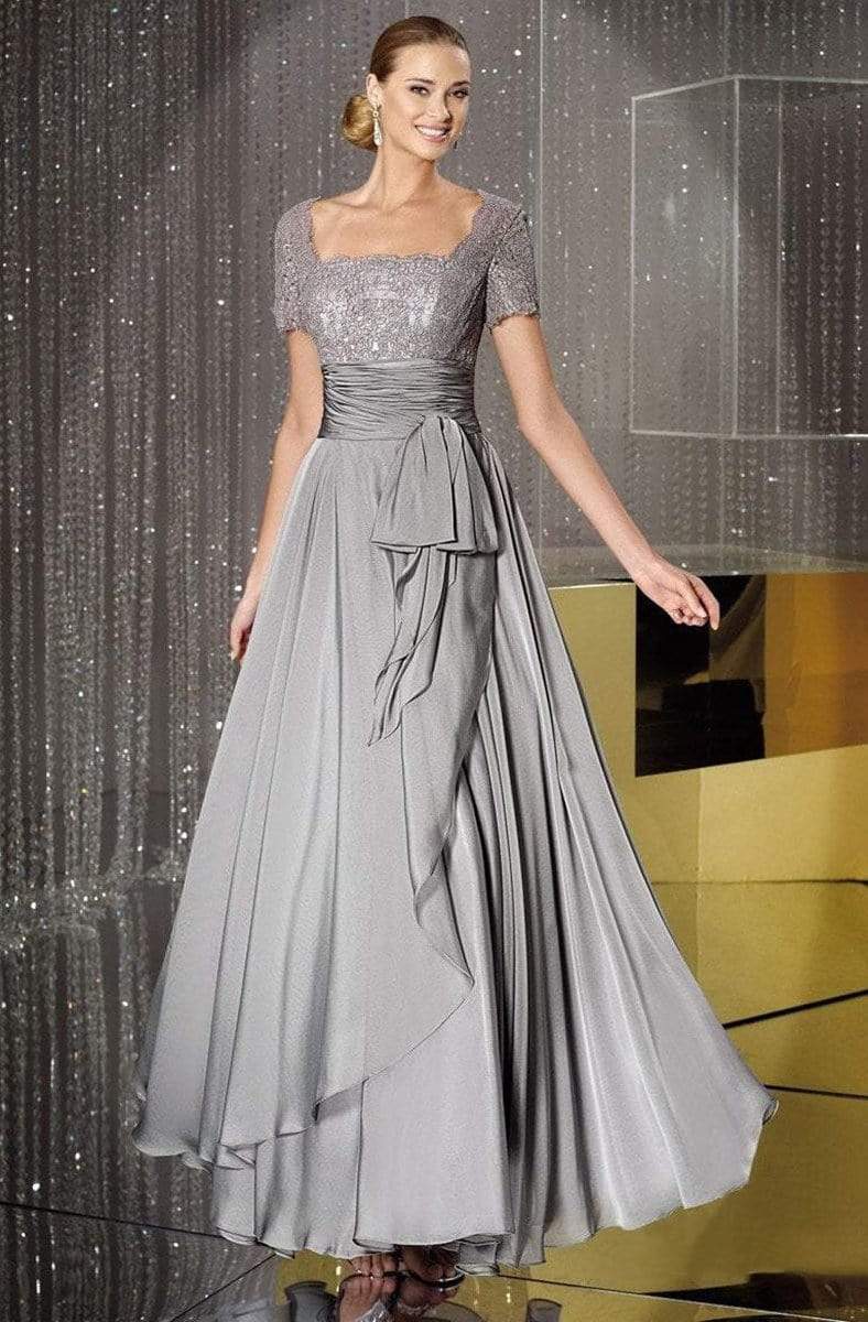 Alyce Paris - Square Neck Lace and Chiffon Gown 29264 CCSALE