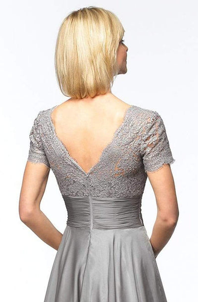 Alyce Paris - Square Neck Lace and Chiffon Gown 29264 CCSALE