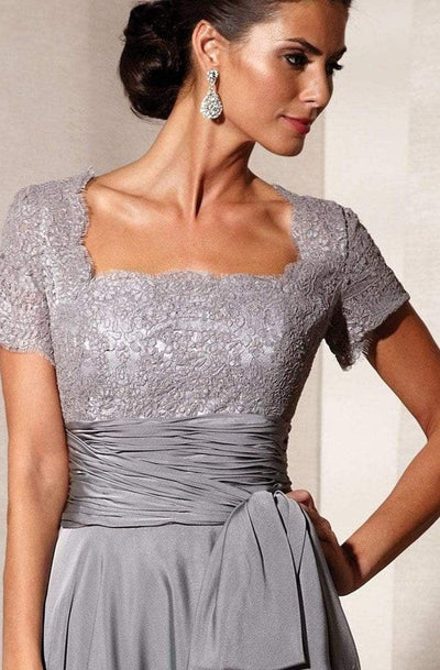 Alyce Paris - Square Neck Lace and Chiffon Gown 29264 CCSALE