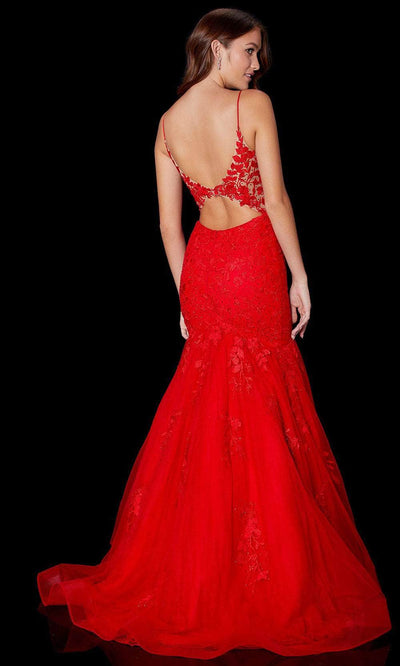 Amarra 87226 - V-Neck Mermaid Evening Gown Special Occasion Dress