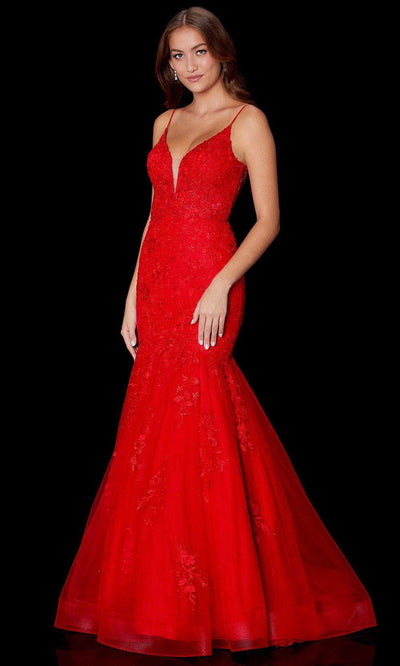 Amarra 87226 - V-Neck Mermaid Evening Gown Special Occasion Dress