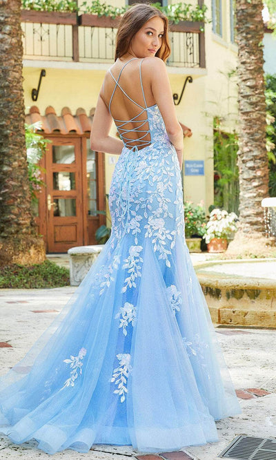 Amarra 87317 - Floral Sequin Trumpet Prom Gown Special Occasion Dress