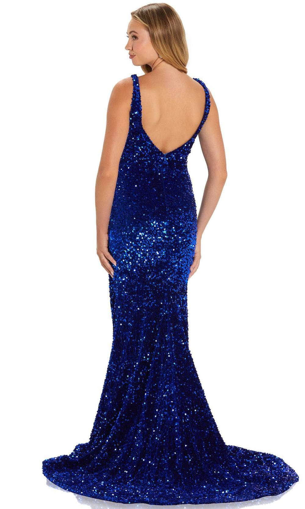 Amarra 88567 - V-Neck High Slit Evening Gown Special Occasion Dress