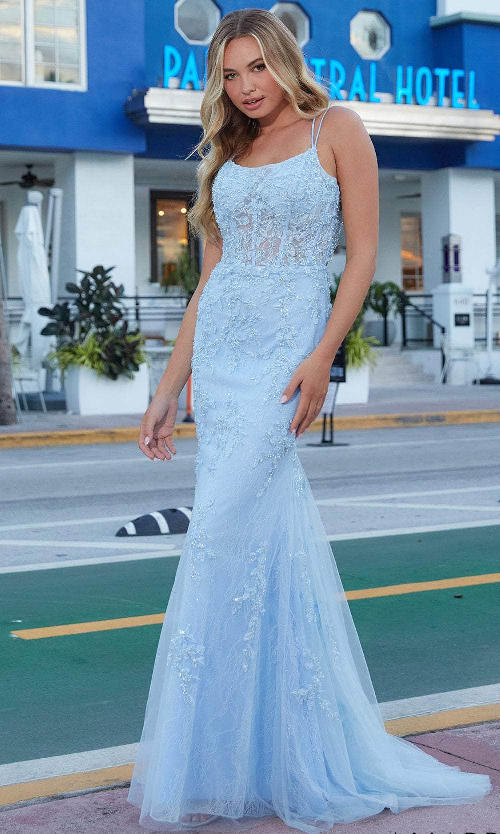 Amarra 88629 - Lace and Beaded Fit Long Dress Prom Dresses