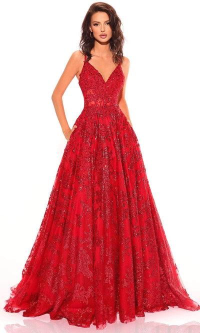 Amarra 88727 - Lace Appliqued Sleeveless Prom Gown Special Occasion Dress