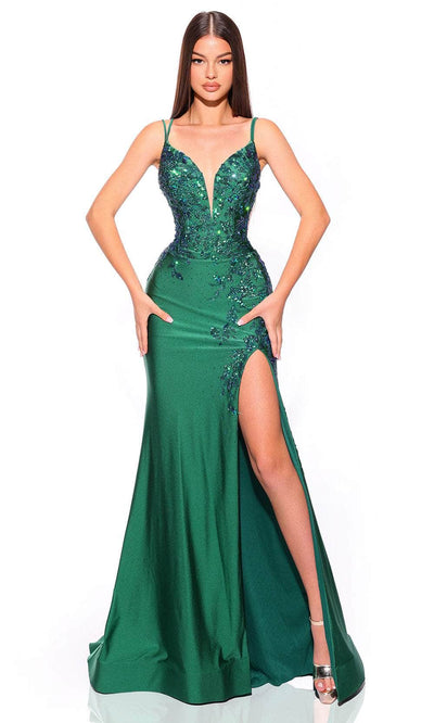 Amarra 88813 - Sweetheart Mermaid Prom Dress 4 / Emerald