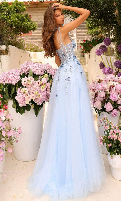 Amarra 88838 - Embellished One-Sleeve Prom Dress