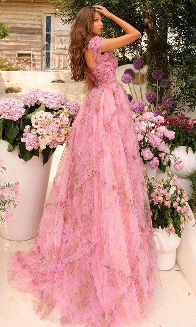 Amarra 94044 - Floral Detailed Ballgown Special Occasion Dress