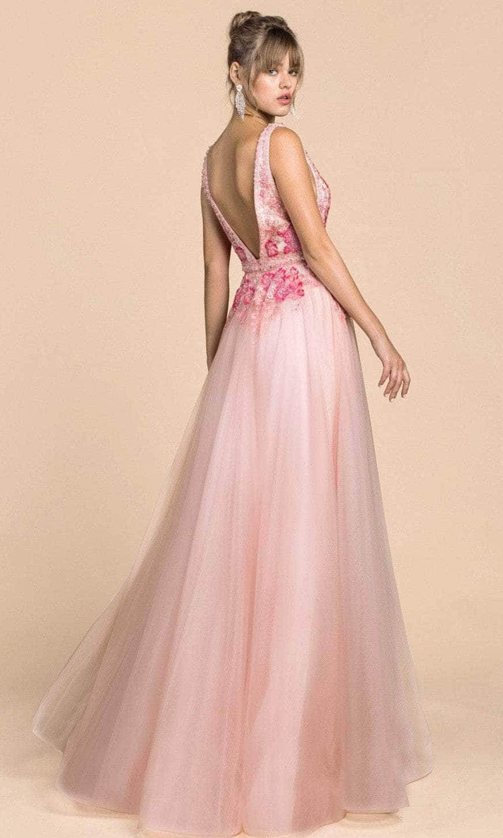 Andrea and Leo A0072 - Peony Embroidered A-Line Prom Dress Special Occasion Dress