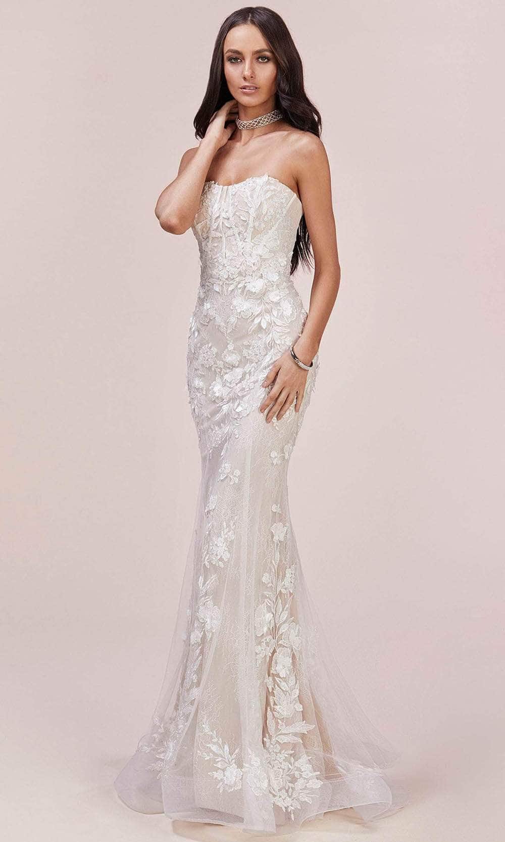 Andrea and Leo A0488 - Sweetheart Corset Lace Evening Gown Evening Dresses