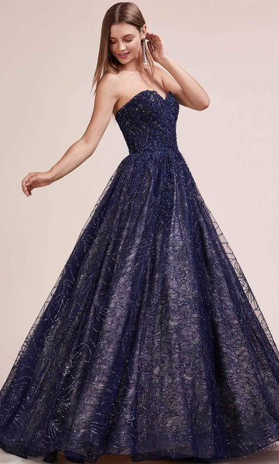 Andrea and Leo A0640 - Bedazzled Strapless Evening Ballgown Prom Dresses