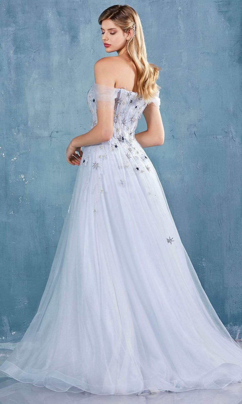 Andrea and Leo - A0826 Off Shoulder Corset A-Line Dress Evening Dresses