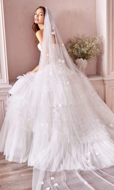 Andrea and Leo - A1017W Strapless Pleated Wedding Dress Wedding Dresses