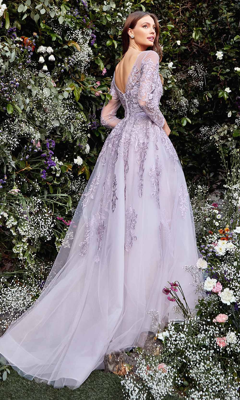 Andrea and Leo - A1024 Enchanting Embellished A-Line Dress Mother of the Bride Dresses