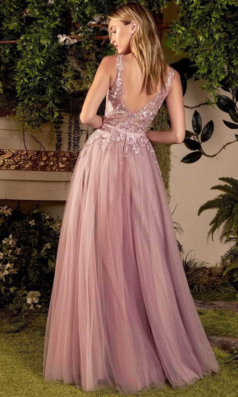 Andrea and Leo A1045C - Embroidered Tulle Prom Dress Special Occasion Dress