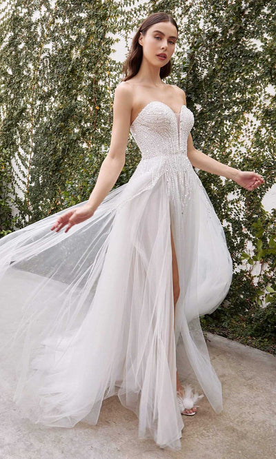 Andrea and Leo - A1071W Embellished Sweetheart Bridal Gown with Slit Bridal Dresses