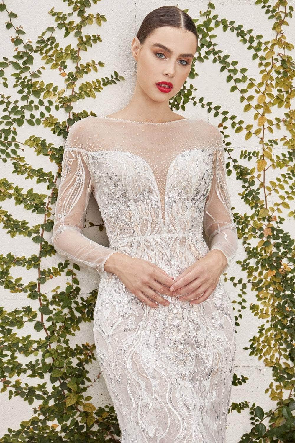 Andrea and Leo - A1085W Long Sleeve Lace Bridal Gown Bridal Dresses