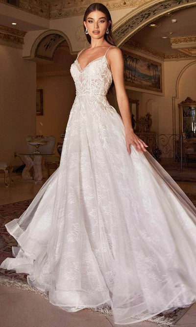 Andrea and Leo A1102W - Chantilly Lace A-Line Bridal Gown Bridal Dresses 2 / French White