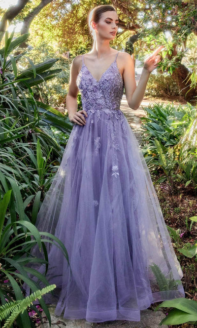 Andrea and Leo A1191 - Deep V-Neck Tulle Prom Gown Special Occasion Dresses