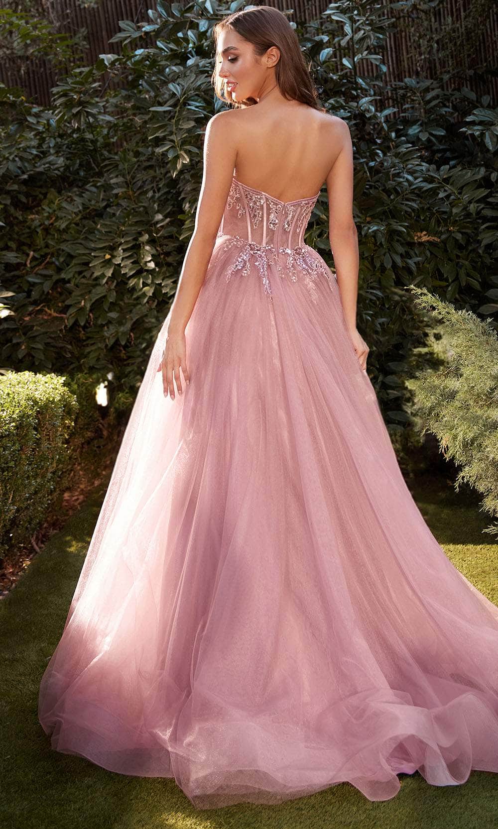 Andrea And Leo A1267 - Beaded Appliqued Evening Dress