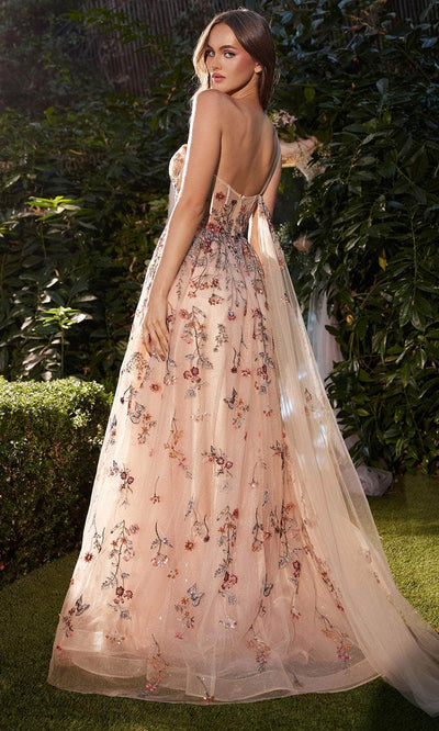Andrea And Leo A1289 - Floral Embroidered Evening Dress