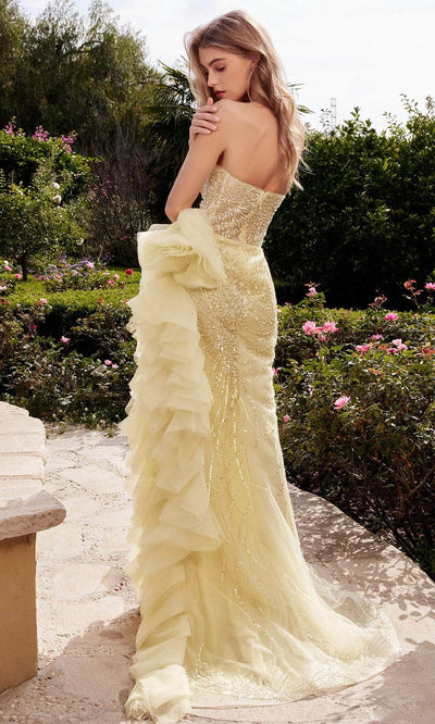 Andrea And Leo A1318 - Beaded Gown with Ruffles