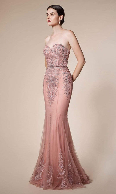 Andrea and Leo - A5081 Strapless Embroidered Gown Special Occasion Dress