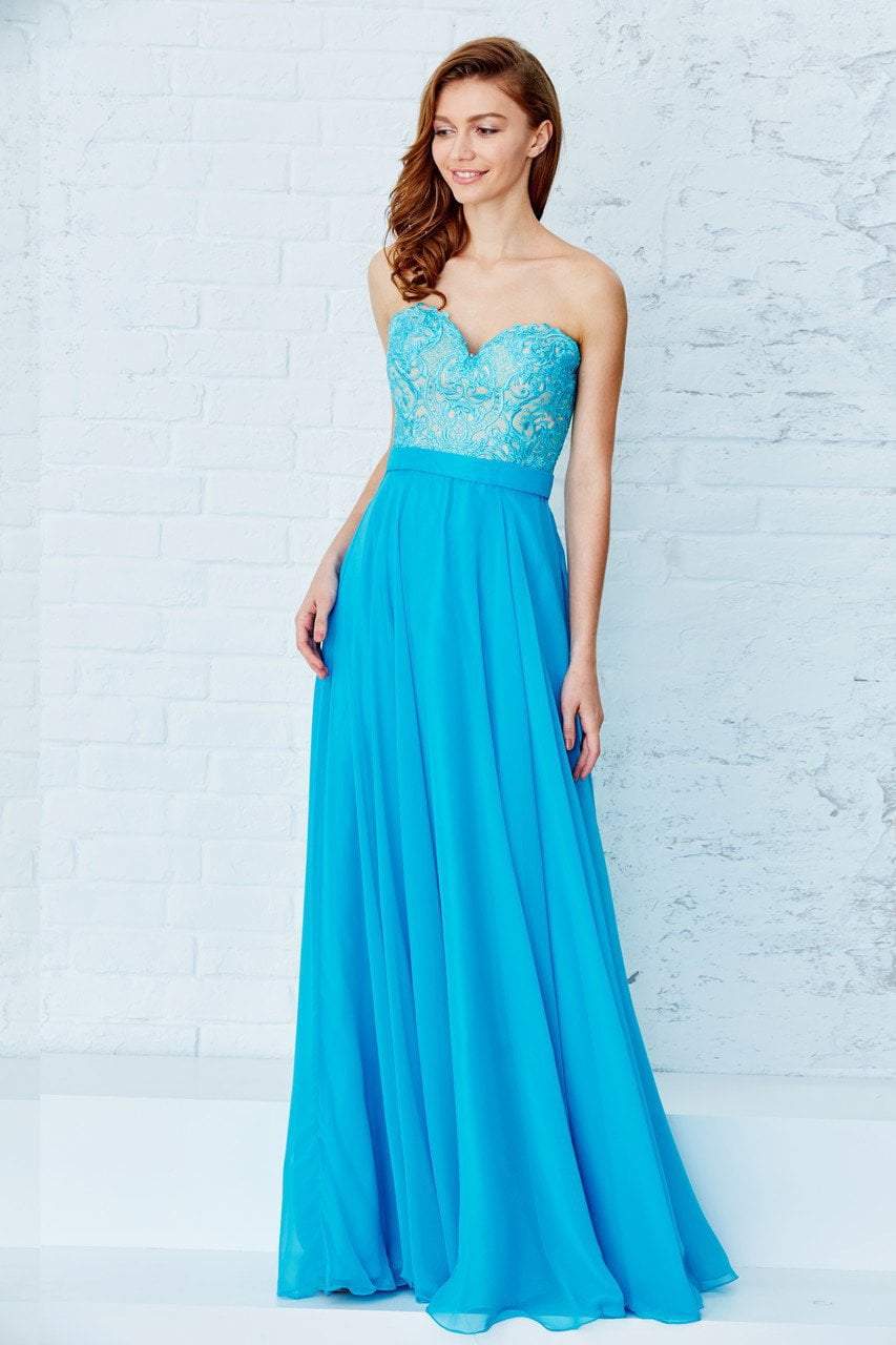 Angela & Alison - 71112 Embroidered Sweetheart A-line Dress Special Occasion Dress