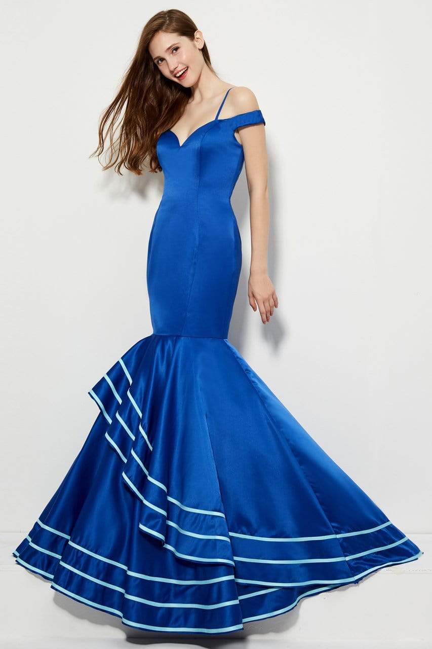 Angela & Alison - 81049 Sweetheart Cold Off-Shoulder Mermaid Dress Special Occasion Dress