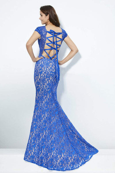 Angela & Alison - 81103 Lace Illusion Jewel Mermaid Dress Special Occasion Dress
