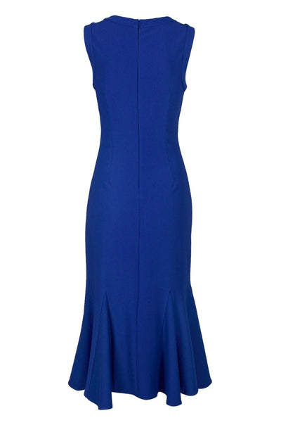 Adrianna Papell - AP1D102729 Sleeveless Jewel Neck Trumpet Dress In Blue