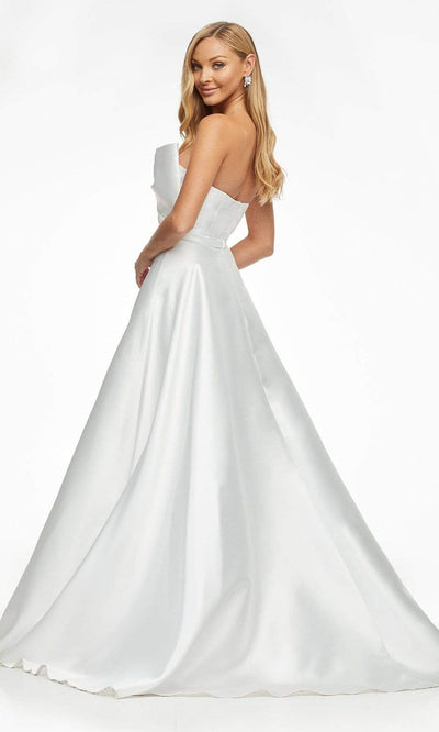 Ashley Lauren - 11097 Bow Accent Strapless Bodice Mikado Ballgown Wedding Dresses