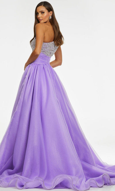 Ashley Lauren - 11127 Beaded Organza Ballgown Prom Dresses