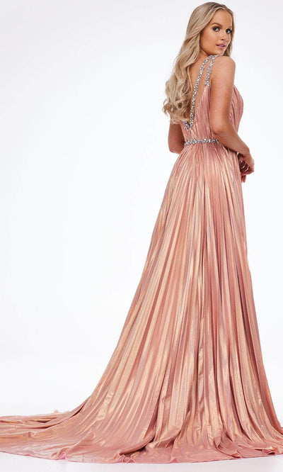 Ashley Lauren 11147 - Accordion Pleated Long Dress Special Occasion Dress