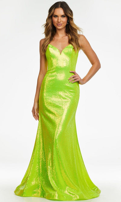 Ashley Lauren - 11163 Strapless V-Neck Sequin Gown Prom Dresses